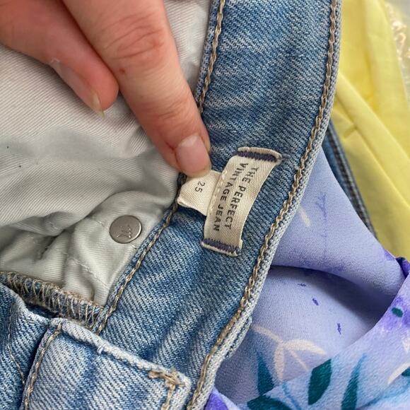 Madewell The Perfect Vintage Jean in Ellicott Wash Boho Indie Festival Jeans 25 - Picture 12 of 14